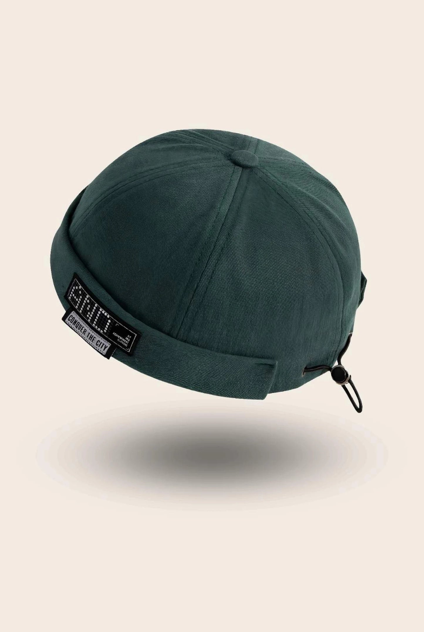 Bonnet docker And vert, packshot vue de profil