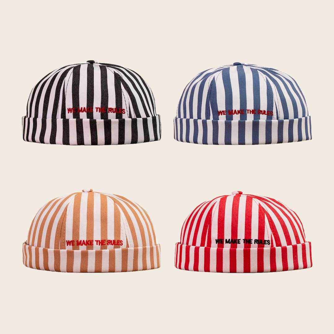 Bonnet Docker à rayures