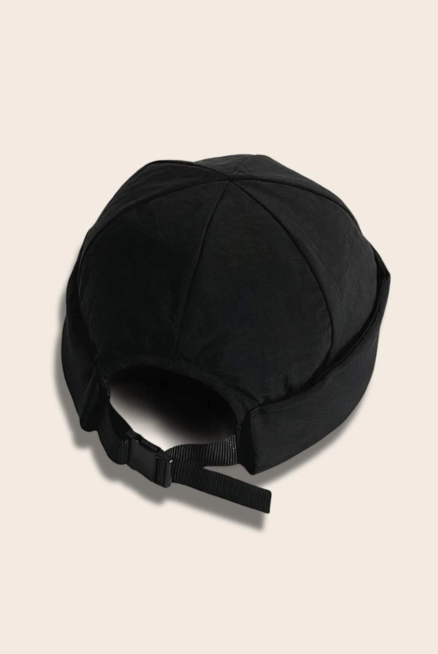 Bonnet docker Imperméable noir, packshot vue de profil