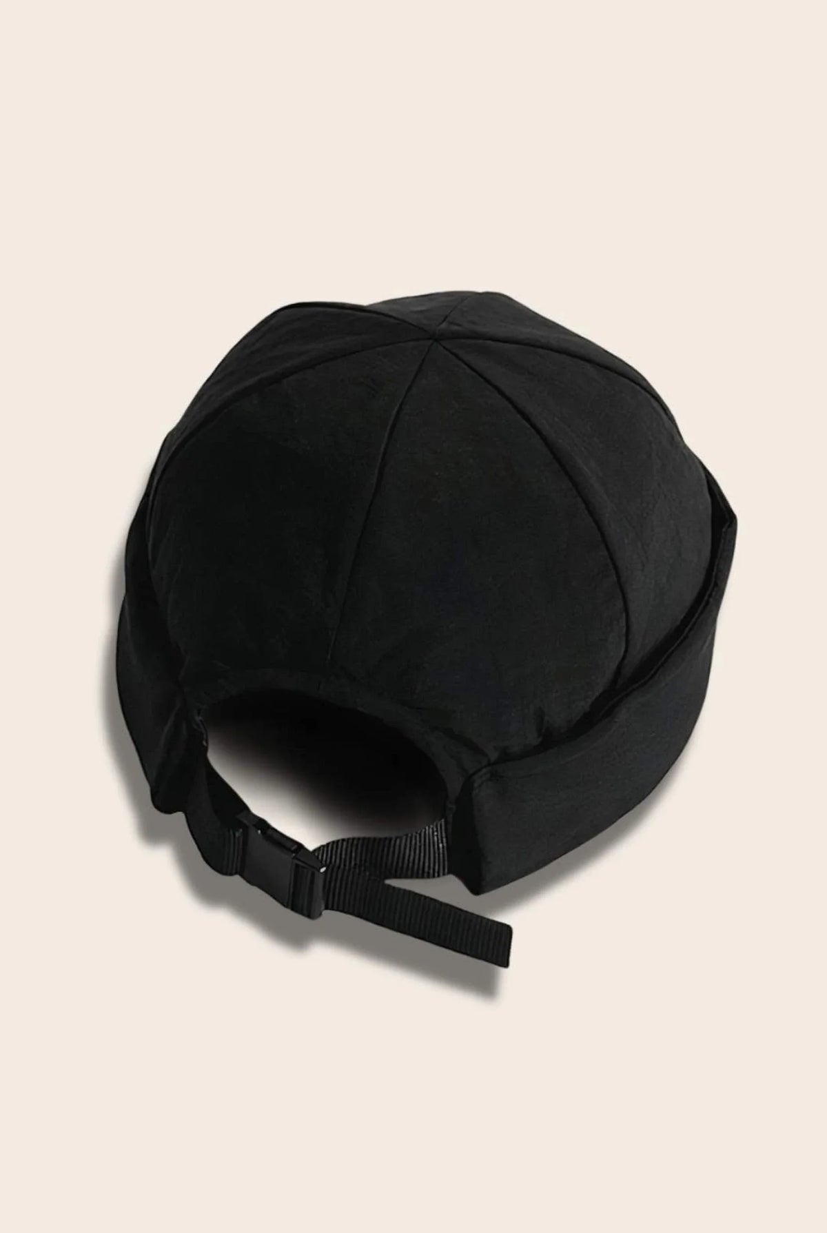 Bonnet docker Imperméable noir, packshot vue de profil
