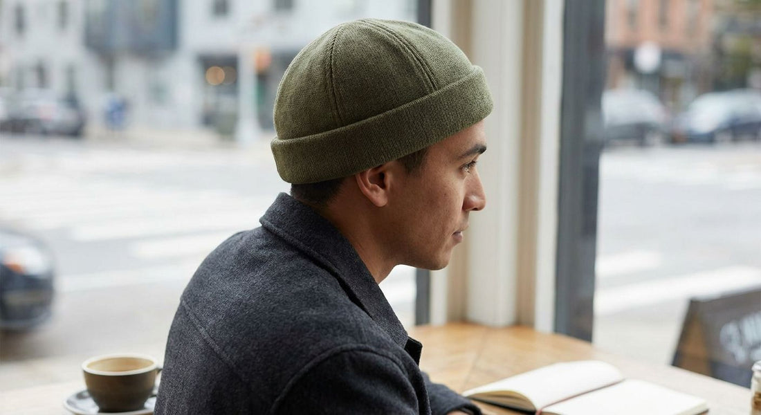 Solid-color docker beanies for a minimalist everyday look