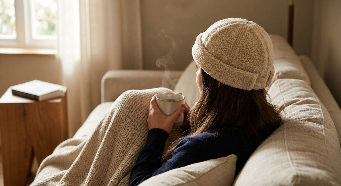 Cozy fleece docker beanies for lounging at home