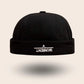 Bonnet docker A Moment noir, packshot vue de profil