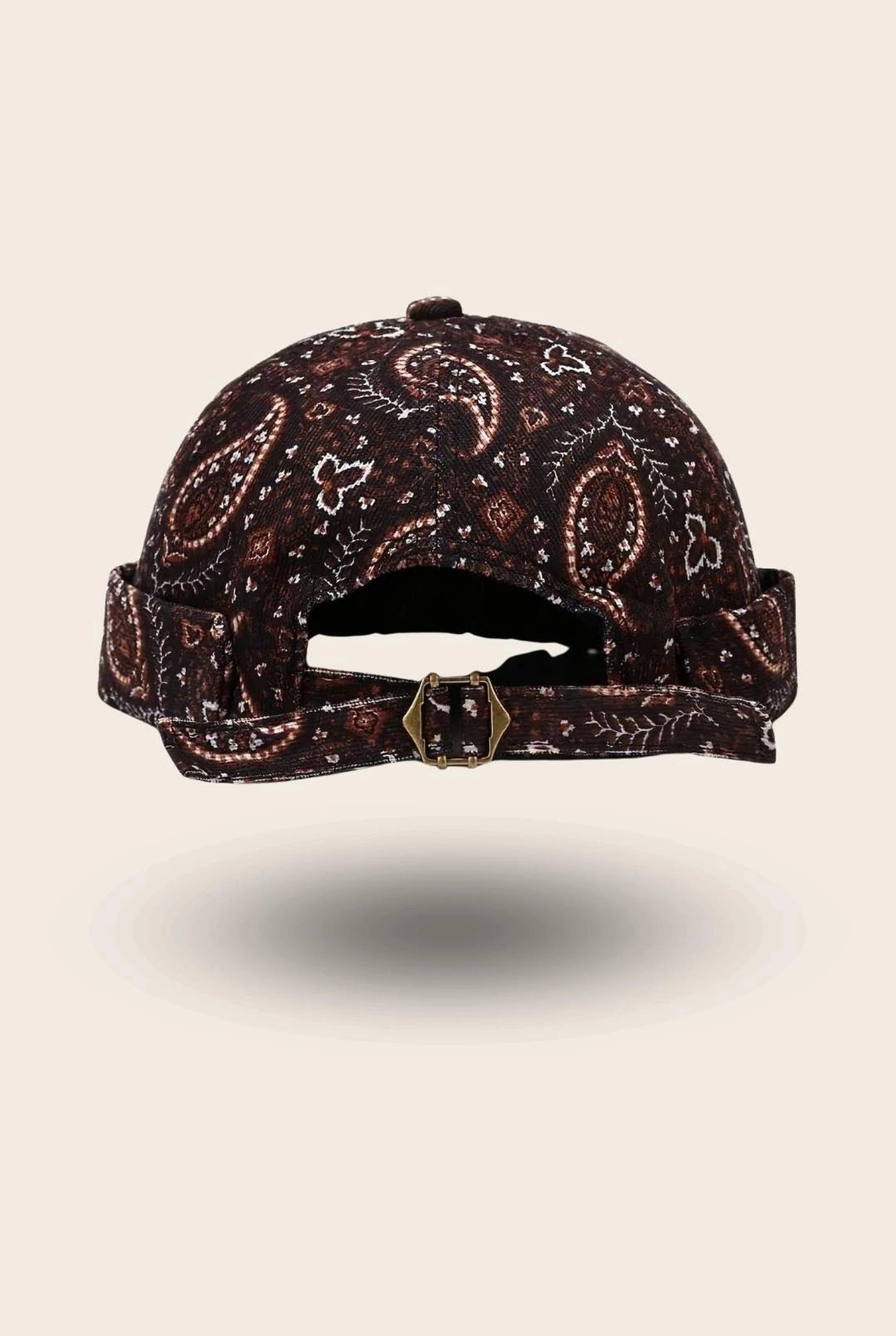 Bonnet docker Bandana marron, packshot vue de profil