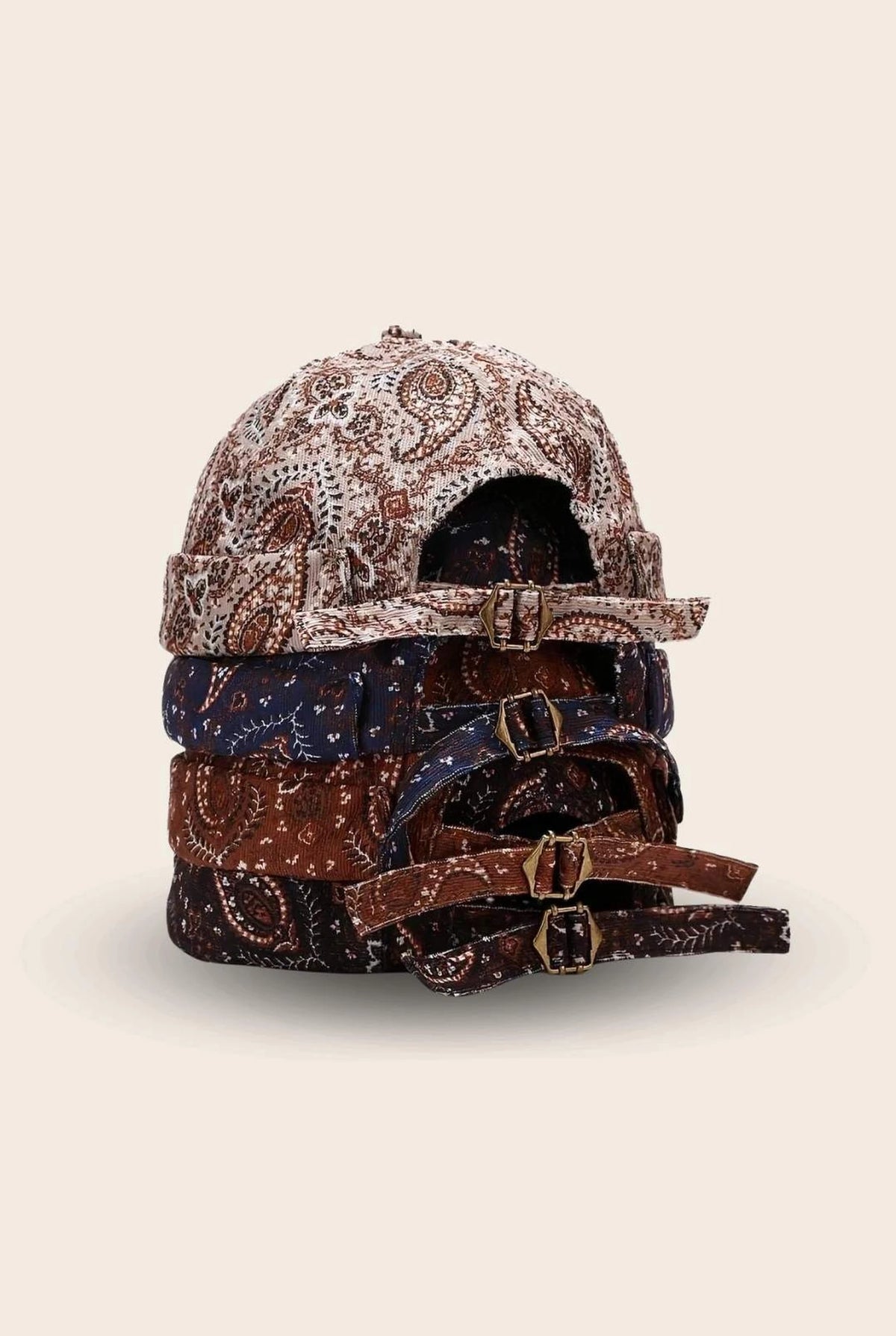 Bonnet docker Bandana noir, packshot vue de profil