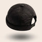 Bonnet docker Cache Oreille noir, packshot vue de profil
