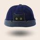 Bonnet docker Chat bleu foncé & clair, packshot vue de profil