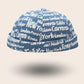 Bonnet docker Cosmopolitain bleu ciel, packshot vue de profil