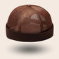 Bonnet docker Filet marron, packshot vue de profil