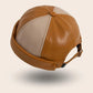 Bonnet docker Rétro camel & crème, packshot vue de profil