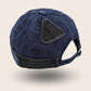 Bonnet docker Streetwear bleu marine, packshot vue de profil