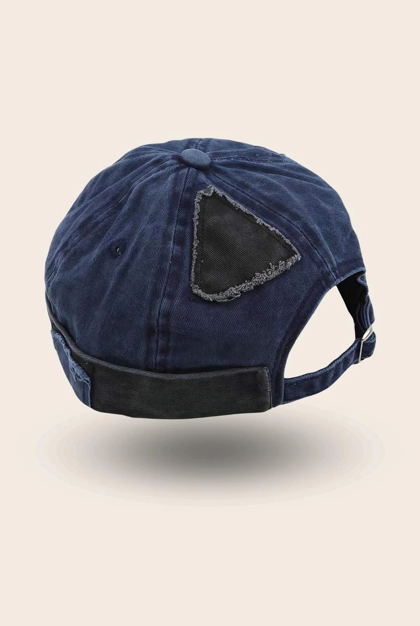 Bonnet docker Streetwear bleu marine, packshot vue de profil