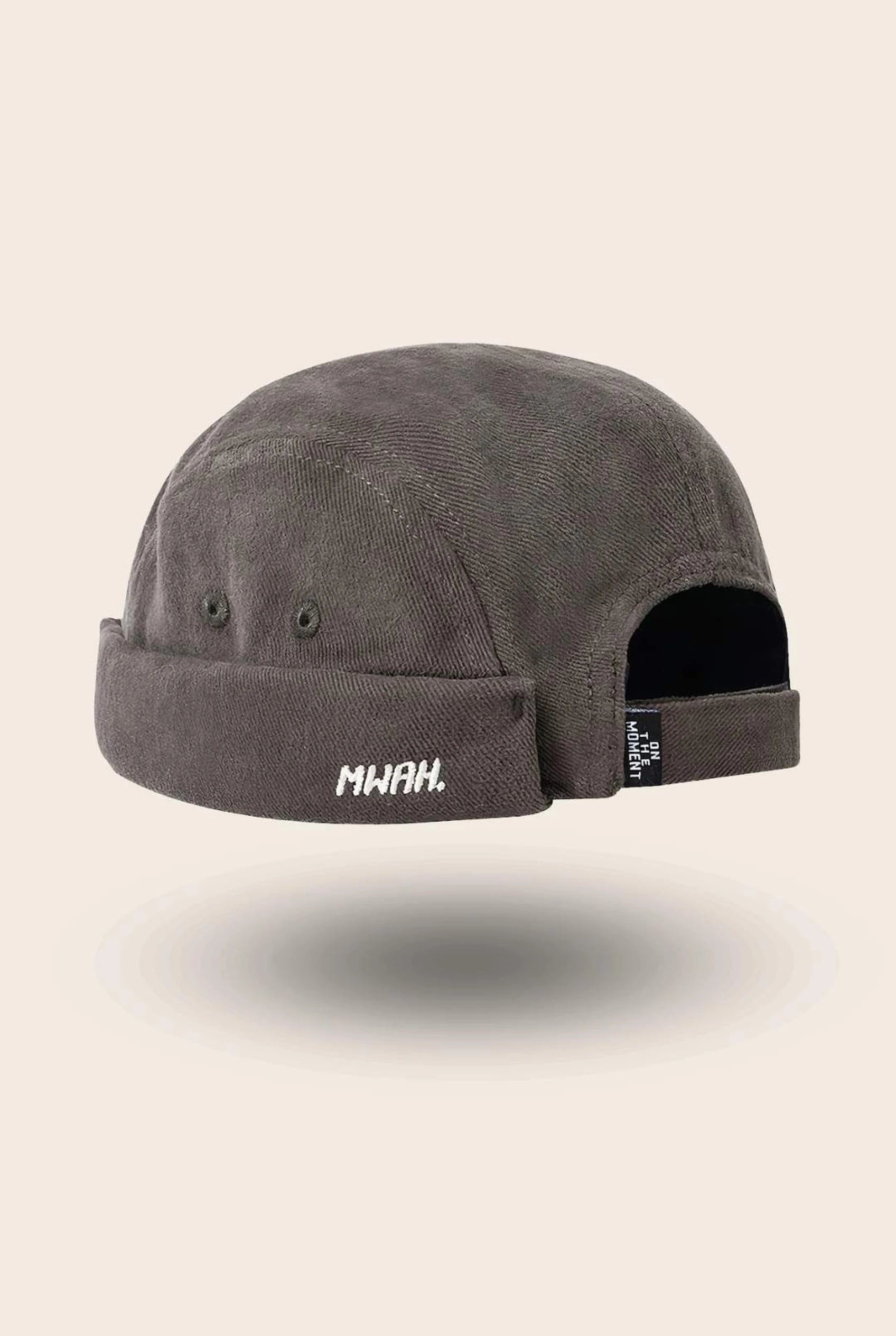Bonnet docker Mwah gris, packshot vue de profil