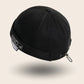 Bonnet docker And noir avec patch Conquer The City, vue de trois quarts arrière
