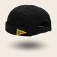 Bonnet docker Believe coloris noir, vue de trois quarts arrière