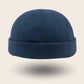 Bonnet docker Tissu Chevron bleu marine à motif chevron, vue de face