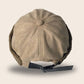 Bonnet docker de Daim taupe, vue de dos avec sangle réglable