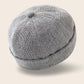 Bonnet docker Design gris en tissu texturé, vue de trois quarts