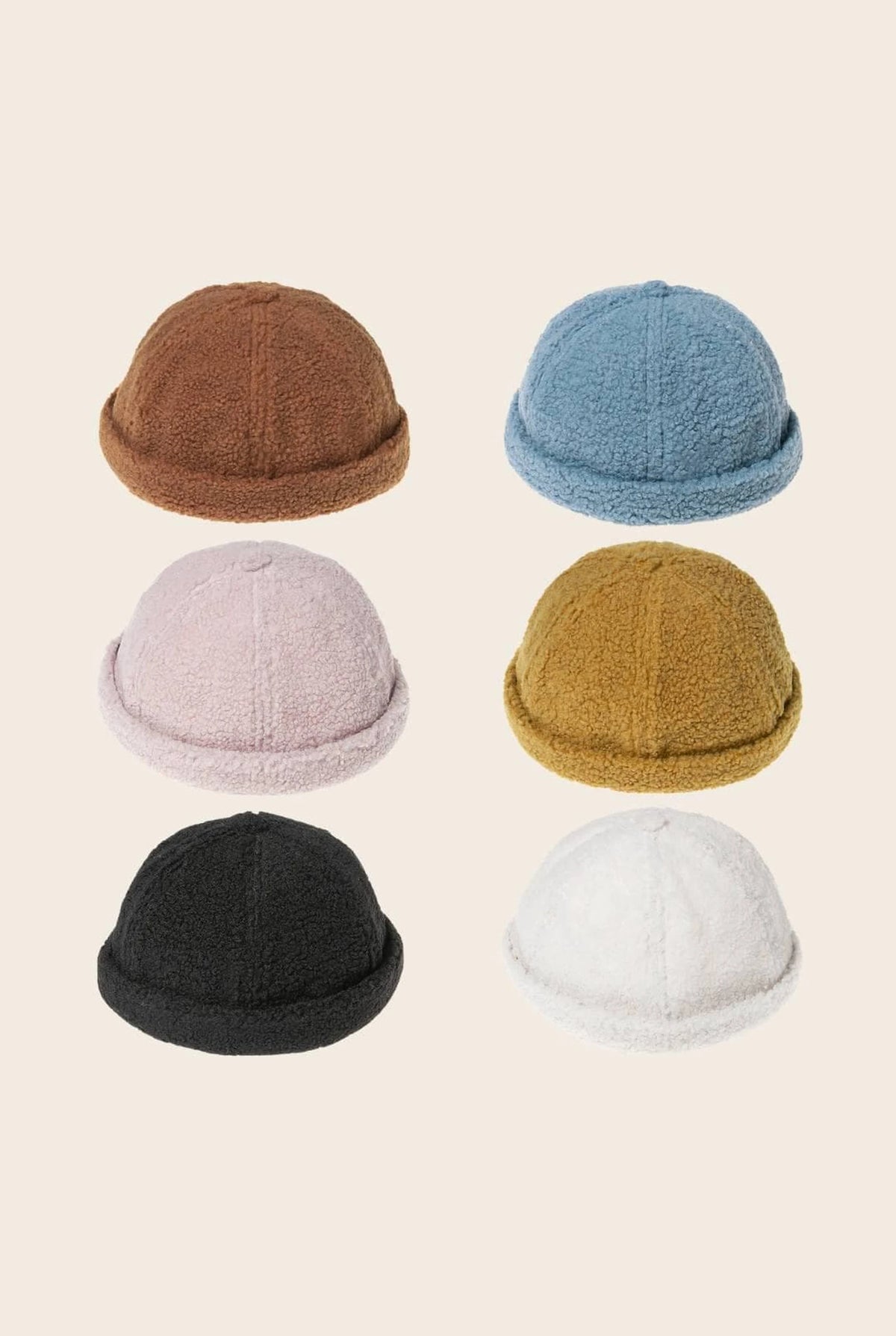Les 6 coloris du bonnet docker Effet Laine