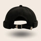 Bonnet docker Hiver noir, vue de dos avec sangle réglable