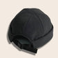 Bonnet docker Imperméable noir en nylon déperlant, vue de dos avec sangle