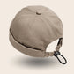 Bonnet docker Original en Coton beige, vue de dos avec cordon de serrage