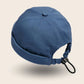 Bonnet docker Original en Coton bleu marine, vue de dos avec cordon de serrage