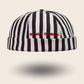 Bonnet docker à Rayures noir et blanc, brodé We Make The Rules, vue de face