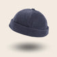 Bonnet docker Velours bleu marine, vue de face