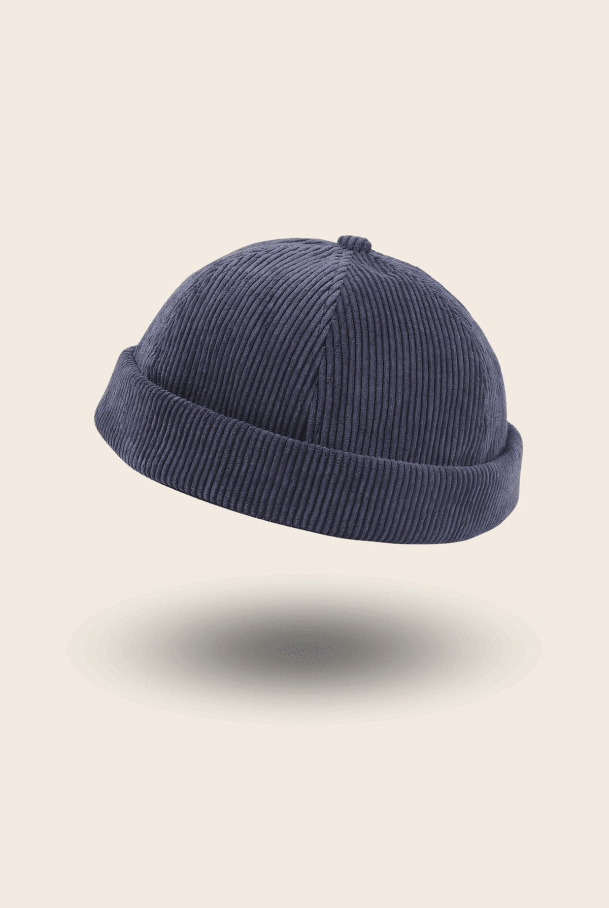 Bonnet docker Velours bleu marine, vue de face