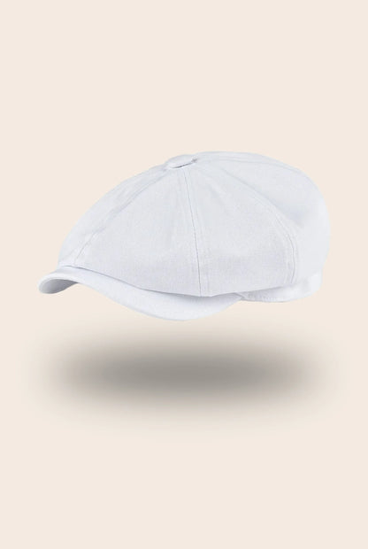 Casquette gavroche coton blanc