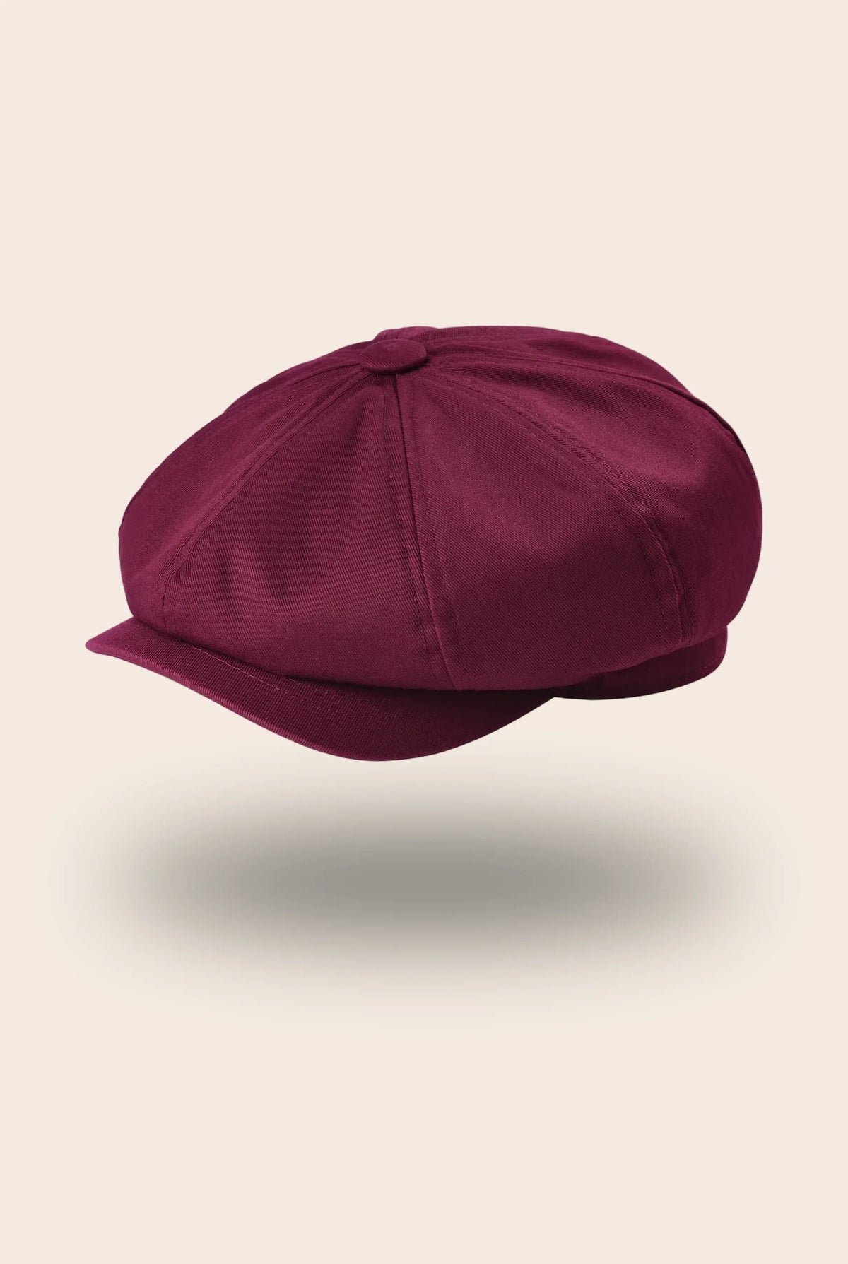Casquette gavroche coton bourgogne