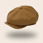 Casquette gavroche coton marron