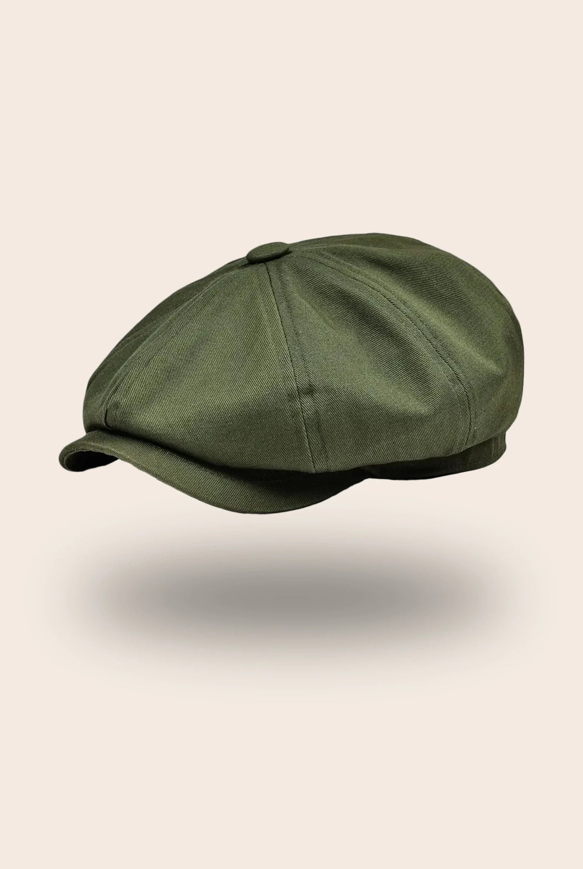 Casquette gavroche coton vert armée