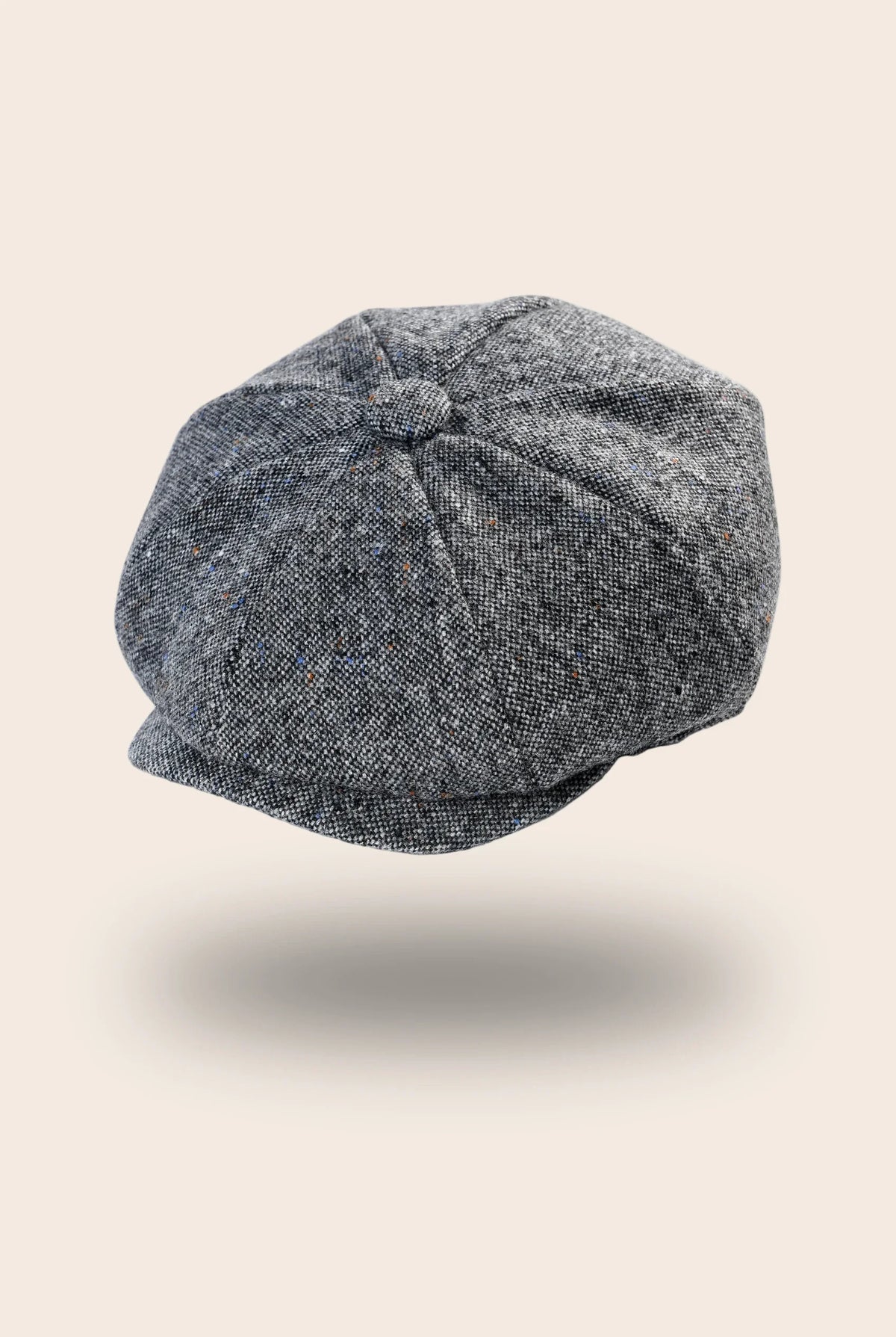 Casquette gavroche femme gris chiné
