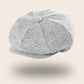 Casquette gavroche femme gris clair chiné