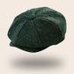 Casquette gavroche femme vert chiné