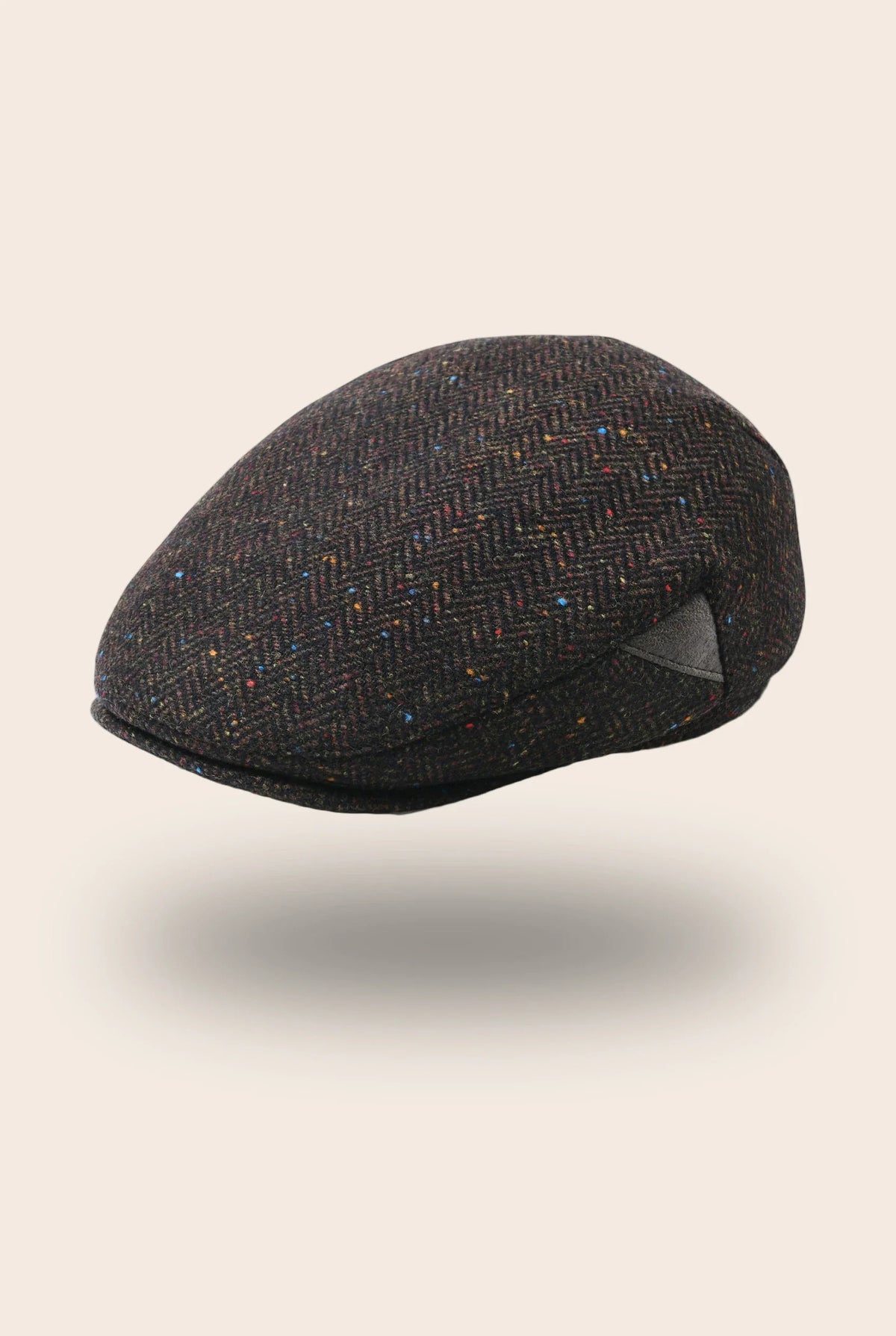 Casquette plate café chiné