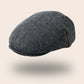 Casquette plate gris chiné