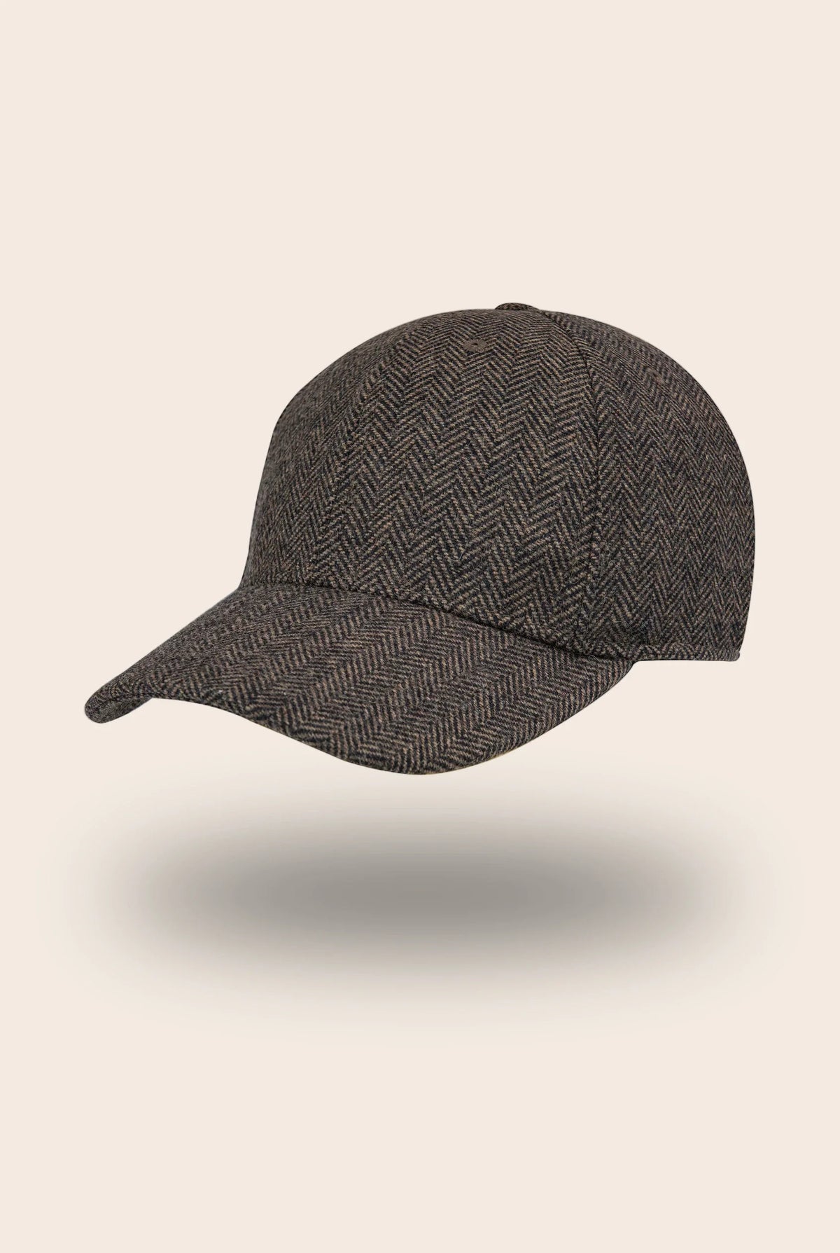 Casquette tweed kaki