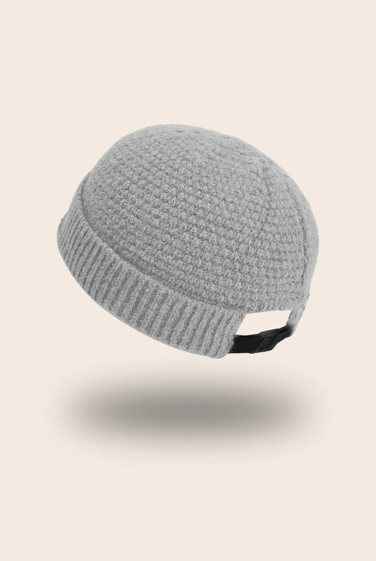 Docker tricot gris clair
