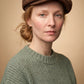 Casquette gavroche femme portée - photo studio