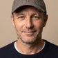 Casquette tweed portée - photo studio